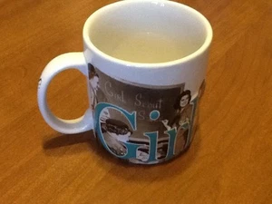 Awesome HUGE Girl Scouts Coffee Mug! Embossed, Unused - Picture 1 of 9