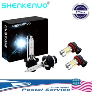For Infiniti FX35 2006-2012 HID Xenon Headlight Led Fog Light Bulbs 6000K Kit CL - Picture 1 of 9
