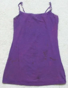 Papaya Tank Top Tee T-Shirt Small Cotton Blend Purple Solid Woman's Womens WS786 - Picture 1 of 4