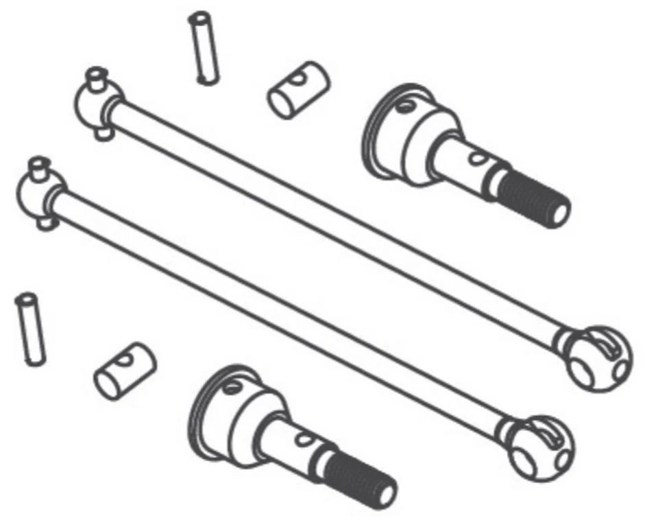 Absima CVD Achse vorne AB-1230809 ADB 1.4, ADB 1.4BL,  - Bild 1 von 1