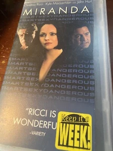 Christina Ricci , John Hurt & Kyle Maclachlan Starring in MIRANDA VHS Very RARE - Picture 1 of 1