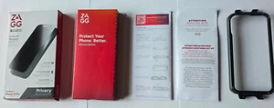 Unused ZAGG InvisibleShield Privacy 360 Glass Screen Protector iPhone 15 Pro - Photo 1 sur 3