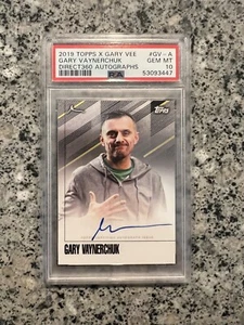 2019 Topps X Gary Vee Direct360 Auto Gary Vaynerchuk VeeFriends PSA 10 GEM MT - Picture 1 of 2