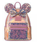 Disney Minnie Mouse Earidescent Mini Backpack By Loungefly In Hand