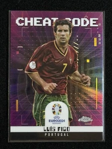 Luis Figo - 2023 Topps Chrome UEFA EURO Cheat Code Insert #CC-8 PORTUGAL - Picture 1 of 3