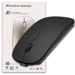 Type C Wireless Mouse, USB-C Mouse, 2.4Ghz Rechargeable Slim Mouse for Macbook - Picture 1 of 14