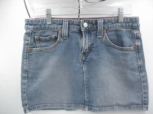 Minifalda vaquera elástica superbaja Levi's vintage talla 5 Jr. Y2K - Imagen 1 de 5