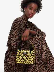 NWB Kate Spade Sam Leopard Leather Mini Hobo KC992 Leopardo Purse Gift Bag FS