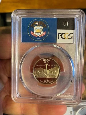 2007-S Flag Clad Utah State Quarter  PR70DCAM PCGS Proof 70 Deep Cameo - Image 1 of 4