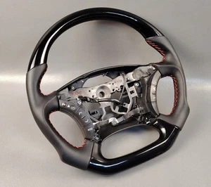 Toyota Land Cruiser 100 4RUNNER Lexus GX470 LX470 PIANO BLACK STEERING WHEEL - Bild 1 von 20