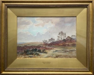 Frederick Knowles (1874-1931) MARSHLAND, DELAMERE - PINTURA ANTIGUA ACUARELA - Imagen 1 de 10