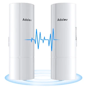 Adalov 1Gbps Point to Point Gigabit Wireless Bridge 3KM 5.8G Outdoor WiFi Bridge - Photo 1/10