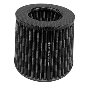 UNIVERSAL air filter 3 3.5 4 inch inlet cone air Intake CARBON PATTERN - Picture 1 of 17