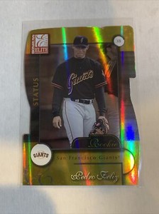 PEDRO FELIZ 2001 DONRUSS ELITE STATUS GOLD #162 ROOKIE SAN FRANCISCO GIANTS
