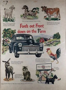 1947 Vintage Ford Ad - Ford’s out Front down on the Farm - Picture 1 of 2