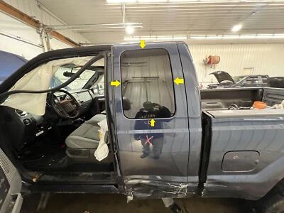 99-16 FORD F250 SUPER CAB DRIVER LEFT REAR SIDE DOOR GLASS WINDOW ONLY - Image 1 of 4
