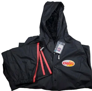 Vintage NFL Kansas City Chiefs Rain/Track Suit Mens Size XL Vented New Kmart NOS - Picture 1 of 18