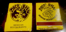 Taco Bill Mexican Restaurants Aust 70’s Matchboxes x 2.