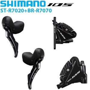 Juego de frenos de disco hidráulicos Shimano 105 ST-R7020/BR-R7070 STI 2x11 velocidades montaje plano - Imagen 1 de 13