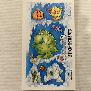 Vintage Hallmark Stick-r-treats Scratch N Sniff Mean Monster Duftblatt 1984 - Bild 1 von 1