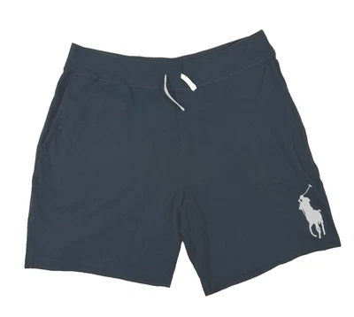Polo Ralph Lauren Big Pony Sweat Shorts 1XB 40 Cotton Pique Knit Gym Black White - Image 1 of 4