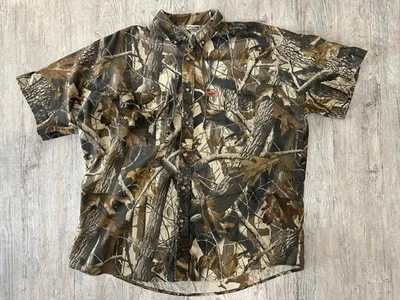 Woolrich Outdoor Guide Men’s XL Realtree Hardwoods Camo Button-Down Shirt - Image 1 of 4