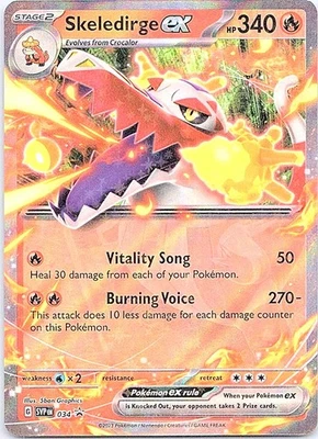 Skeledirge ex - 034 SV: Scarlet & Violet Promo Cards Holo NM - Image 1 of 2