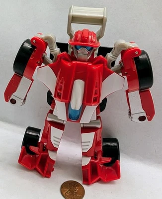 Transformers Rescue Bots Academy.HEATWAVE.Race Car.Playskool.figure. - Image 1 of 3