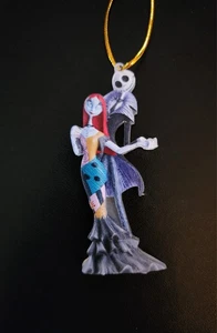 Jack Skellington Sally Ornament Nightmare Before Christmas Acryl Geschenk schwarz  - Bild 1 von 2