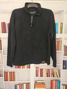 Vintage Nautica Jeans Co. Black Quarter-Zip Pullover Sweater - Picture 1 of 4