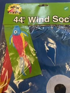2001 Multi Color Fish Wind Sock/Spinner 44" Long NOS - Bild 1 von 5