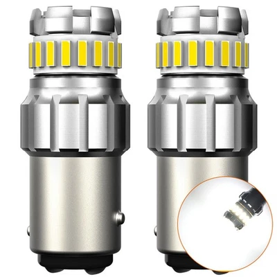 AUXITO 2x 6500K White Bay15d 1157 SMD Car Tail Truck Brake LED Stop Light Bulbs - Image 1 of 4