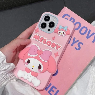 Funda de teléfono de dibujos animados Strawberry Melody Kuromi Lotso Foto 1 de 4