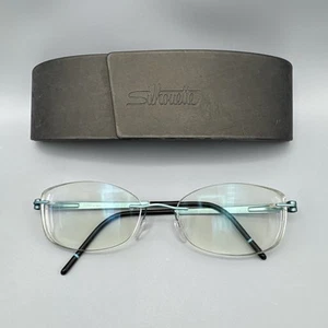 Silhouette Eyeglasses 5369 40 6065 Titan Satin Blue 53-17-135 FRAMES ONLY + CASE - Picture 1 of 11