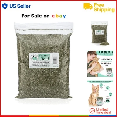 Catnip Fine Ground Stalkless 10 Oz Eco-Friendly Fresh Potent for Cats - Image 1 of 4