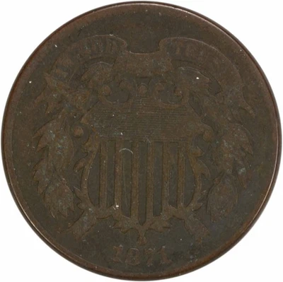 1871 Two Cent Piece VG Uncertified #310 - Image 1 of 2