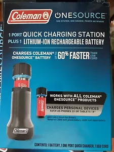 Coleman 2000035449 Onesource Rechargeable Lithium-Ion Battery And 1 Port Quick - Picture 1 of 2