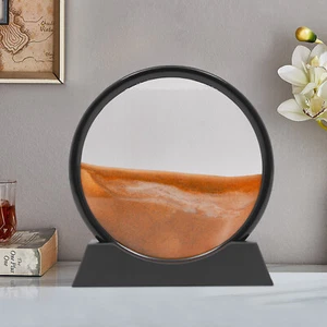 3D Moving-Sand Frame Kunst Bild Glas Sandscape in Motion Display Flowing Sand DE - Bild 1 von 23