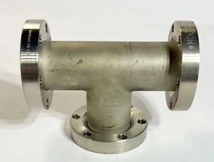 MDC Conflat 2.75" 2-3/4" Tee 2 Rotatable Flanges Stainless Steel Vacuum - Picture 1 of 3