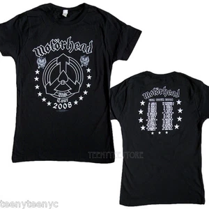 Motorhead Ace of Spades US Tour 2008 Baby Doll Fitted Cotton t-shirt Runs Small - Picture 1 of 6