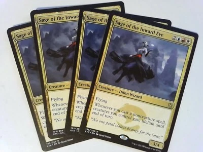 4x Sage of the Inward Eye	 Khans of Tarkir - Magic the Gathering Mtg Multi - Image 1 of 2