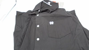 Cinch Women's Solid Long Sleeve Shirt, Black, XXL - Picture 1 of 4