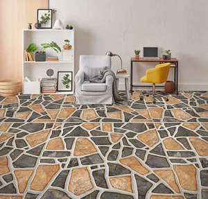 3D Irregular Shape 36RAIN04 Floor WallPaper Murals Wall Print Decal AJ Honey - Picture 1 of 5