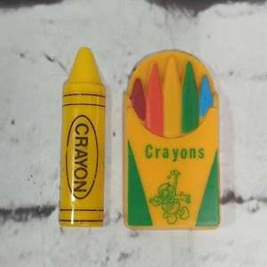 Crayon Refrigerator Magnets Donald Duck Vintage Lot of 2 Fridge Magnets - Picture 1 of 3