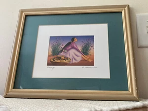 RC Gorman Esperanza I Open Edition Print 1995 Framed Double Matted Signed Titled - Picture 1 of 15