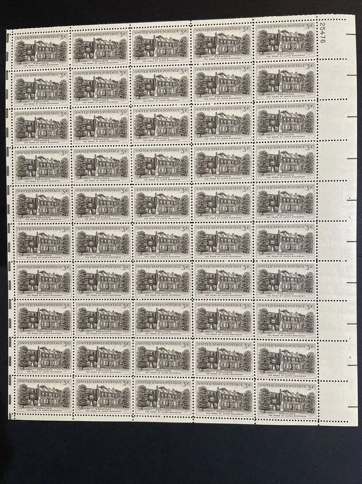 1956 sheet, Wheatland Issue, Sc# 1081 - Image 1 of 1