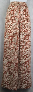 Bar III Women's Satin Pull-On Drawstring Pants, Clay Brown Animal Print, Small - Picture 1 of 2