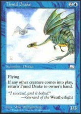 Timid Drake X4 (Weatherlight) MTG (NM) *CCGHouse* Magic