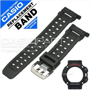 CASIO G-9010-1 GW-9010-1 G-SHOCK ORIGINAL WATCH BAND & BEZEL BLACK RUBBER STRAP  - Picture 1 of 6