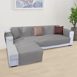 L-Shape Sofa Slipcover Sectional Removable Cover Waterproof Pet Couch Protector - Picture 1 of 15